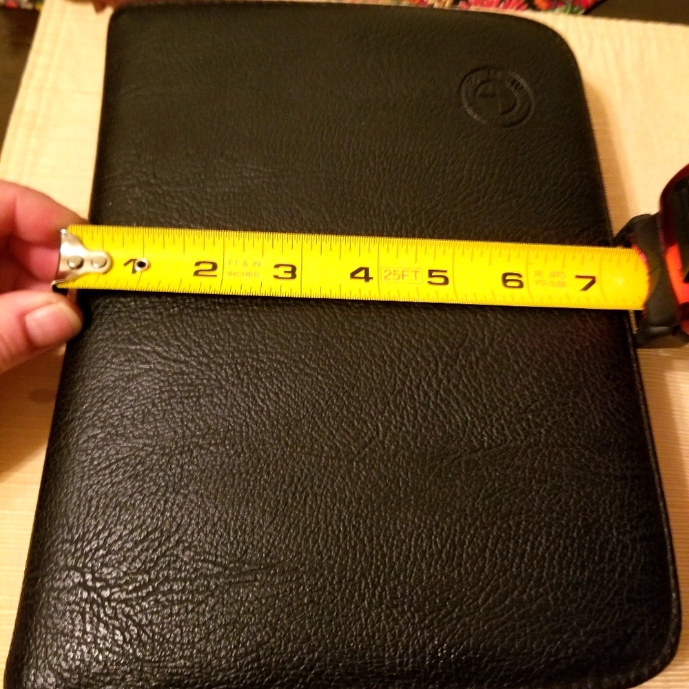 BMX X5 black Leather Zipper Case w/ Owner's Manual